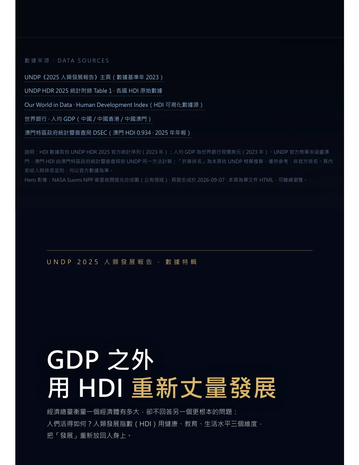 數據來源 Data Sources