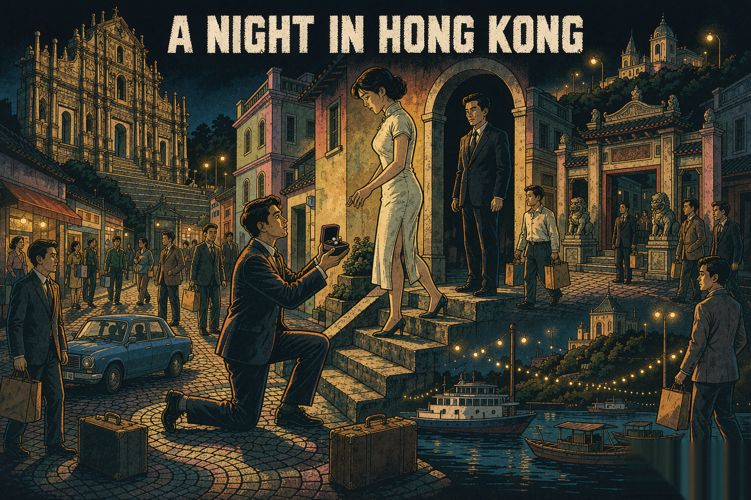 《香港之夜》觀後感 電影海報